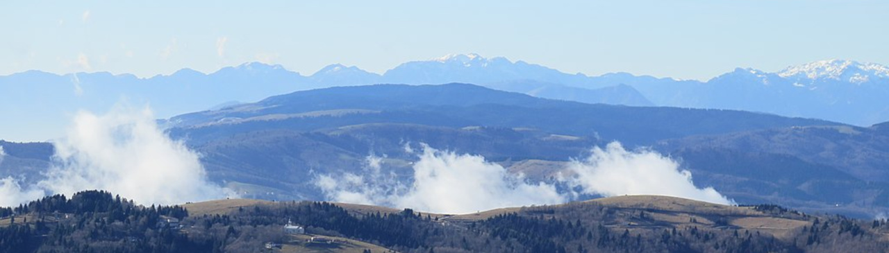 Monte Grappa Blick Richtung Osten